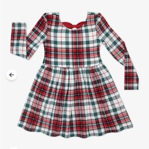 Little Sleepies Holly Plaid Bow Back Skater Dress